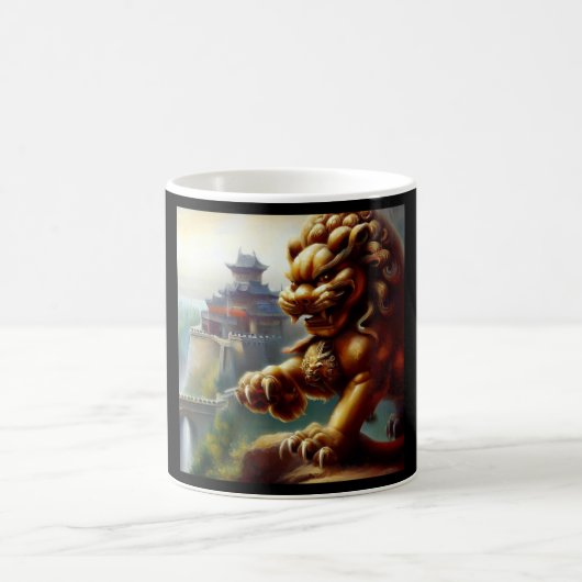 Chinesischer Foo Lion (12) Kaffeetasse (Mittel)