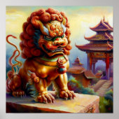 Chinesischer Foo Lion (13) Poster (Vorne)