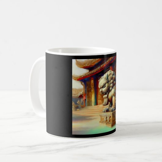 Chinesischer Foo Lion (16) Kaffeetasse (Vorderseite Links)