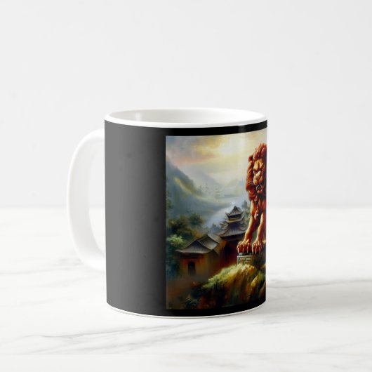Chinesischer Foo Lion (18) Kaffeetasse (Vorderseite Links)