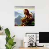 Chinesischer Foo Lion (1) Poster (Heimbüro)