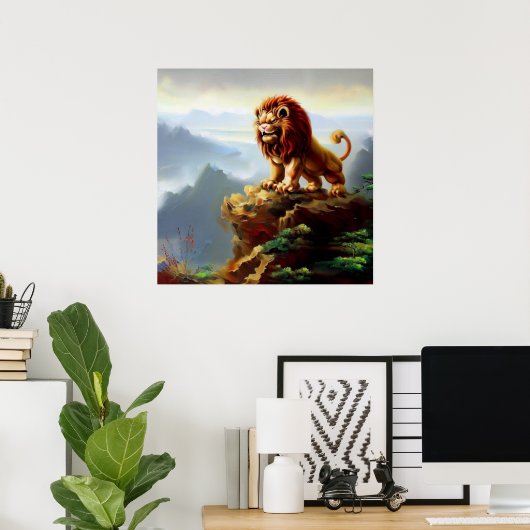 Chinesischer Foo Lion (1) Poster (Heimbüro)