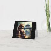 Chinesischer Foo Lion (22) Karte (Vorderseite)