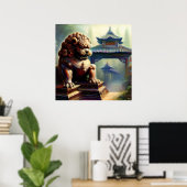Chinesischer Foo Lion (22) Poster (Heimbüro)