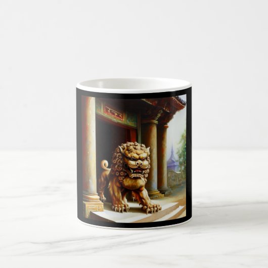 Chinesischer Foo Lion (23) Kaffeetasse (Mittel)