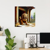 Chinesischer Foo Lion (23) Poster (Heimbüro)