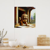 Chinesischer Foo Lion (23) Poster (Küche)