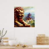 Chinesischer Foo Lion (27) Poster (Küche)