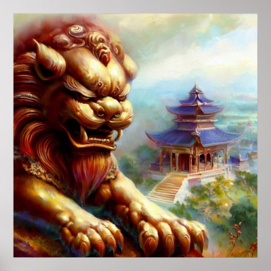 Chinesischer Foo Lion (27) Poster (Vorne)