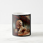 Chinesischer Foo Lion (2) Kaffeetasse (Mittel)