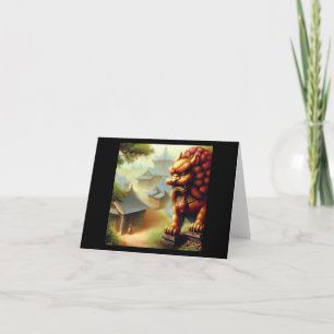 Chinesischer Foo Lion (3) Karte