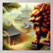 Chinesischer Foo Lion (3) Poster (Vorne)
