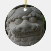 Chinesischer Foohund Keramikornament (Vorne)