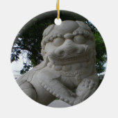 Chinesischer Foohund Keramikornament (Hinten)