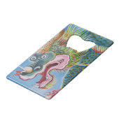 Chinesischer Foohund/Lion Guardian Mural Geldbeutel Flaschenöffner (Rückseite Schrägansicht)