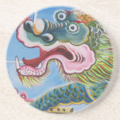 Chinesischer Foohund/Lion Guardian Mural Getränkeuntersetzer (Vorne)