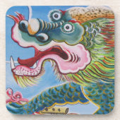 Chinesischer Foohund/Lion Guardian Mural Getränkeuntersetzer (Vorderseite)