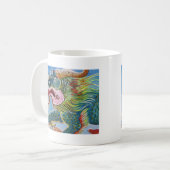 Chinesischer Foohund/Lion Guardian Mural Kaffeetasse (Vorderseite Links)