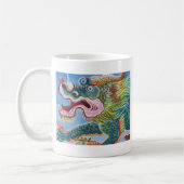 Chinesischer Foohund/Lion Guardian Mural Kaffeetasse (Links)