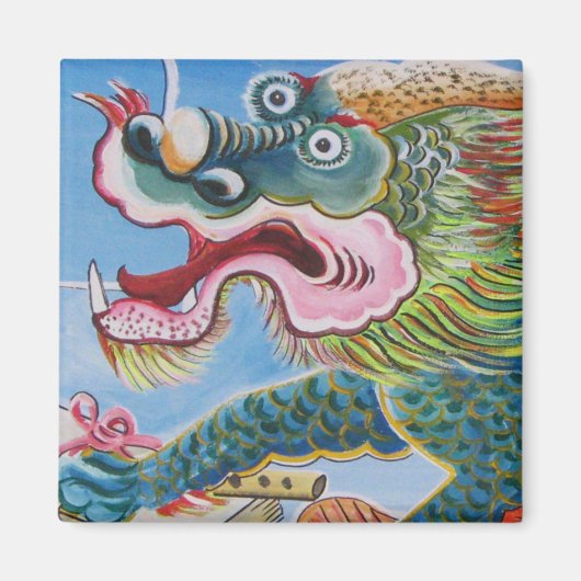 Chinesischer Foohund/Lion Guardian Mural Magnet (Vorne)