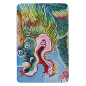 Chinesischer Foohund/Lion Guardian Mural Magnet (Vertikal)