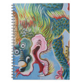 Chinesischer Foohund/Lion Guardian Mural Notizblock (Vorderseite)