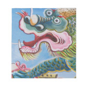 Chinesischer Foohund/Lion Guardian Mural Notizblock (Vorderseite)