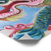 Chinesischer Foohund/Lion Guardian Mural Poster (Ecke)