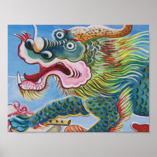 Chinesischer Foohund/Lion Guardian Mural Poster (Vorne)
