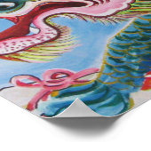 Chinesischer Foohund/Lion Guardian Mural Poster (Ecke)