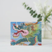 Chinesischer Foohund/Lion Guardian Mural Postkarte (Stehend Vorderseite)