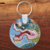 Chinesischer Foohund/Lion Guardian Mural Schlüsselanhänger (Vorderseite)