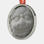 Chinesischer Foohund Ornament Aus Metall (Links)