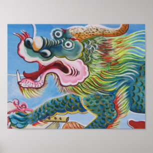 Chinesischer Foshund / Lion Guardian Mural Poster