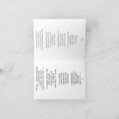 Chinesischer Frauenname Qiao. Feiertagskarte (Innenseite)