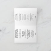 Chinesischer Frauenname Shaiming. Feiertagskarte (Innenseite)