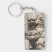 Chinesischer Frauenwächter Lion Fog 石 獅 Schlüsselanhänger (Vorderseite)