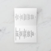 Chinesischer Frauenwunschzettel Wen. Feiertagskarte (Innenseite)