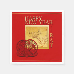 Chinesischer Frühling Jahr 2020 Party Paper Napkin Serviette