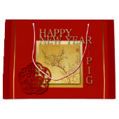 Chinesischer Frühling Neues Jahr 2019 Große Gesche Große Geschenktüte (Vorderseite)