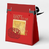 Chinesischer Frühling OX Jahr 2021 Zelt-Bevorzugun Geschenkschachtel (Rückseite)