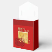 Chinesischer Frühling OX Jahr 2021 Zelt-Bevorzugun Geschenkschachtel (Geöffnet)