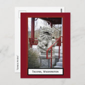 Chinesischer Fu Dog Tacoma, Washington Postcard Postkarte (Vorne/Hinten)