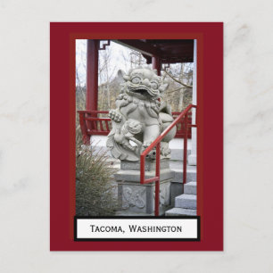 Chinesischer Fu Dog Tacoma, Washington Postcard Postkarte
