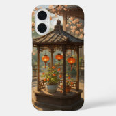 Chinesischer Garten Design Phone Case (Rückseite)