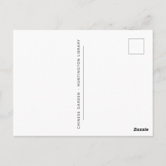 Chinesischer Garten - Huntington Library Californi Postkarte (Rückseite)