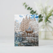 Chinesischer Garten Infrarot Postkarte (Stehend Vorderseite)