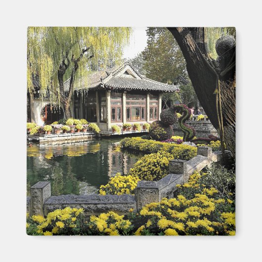 Chinesischer Garten Magnet (Vorne)