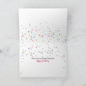 Chinesischer Geburtstag eines hairlosen Hundes Karte (Innenseite)