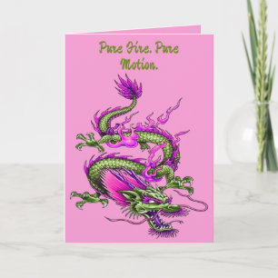 Chinesischer gehörnter Drache, mythische Flut ents Karte